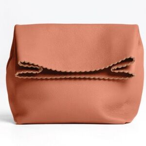 RIEN’s leather garment Clutch Bag
